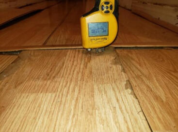 Inspector measuring flatness of LVP.